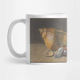 A Cowrie, and a Larger and Two Smaller Shells by Herman Henstenburgh Mug